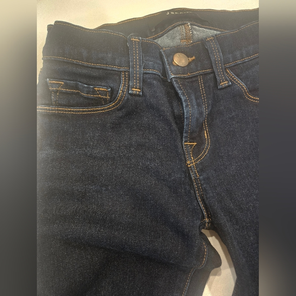 J Brand Dark Blue Flared Jeans - Picture 2 of 7